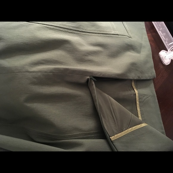 Anthropologie Elevenses Olive Green Skirt Size 14 - Picture 8 of 8